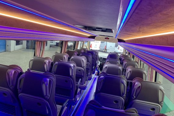 CUBY BUS Tourist Line XXL 37 seats inside interior design seats