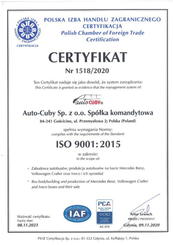 autocuby ISO 2020-2023